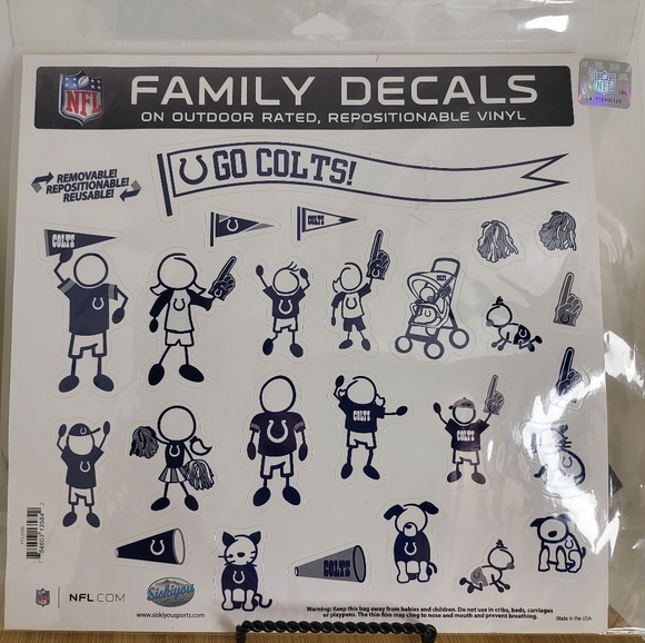 NFL Indianapolis Family Decals - 25 pieces - Picture 1 of 2